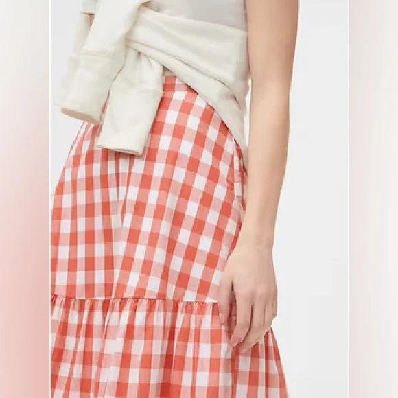 GAP Gingham Midi Skirt - Picture 3 of 5